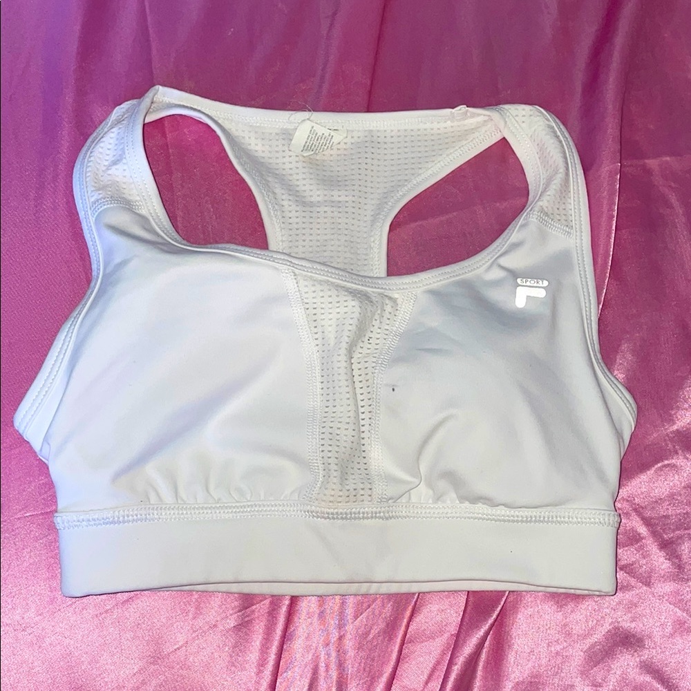 Fila White Sports Bra 🤍